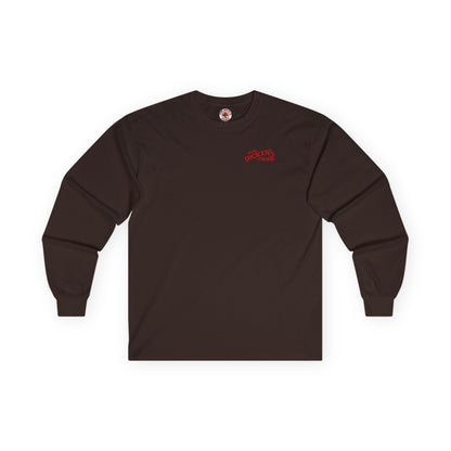 Hard Dickens Cider Front/Back Long Sleeve Tee The Devil's Pickle