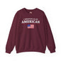 I Identify As An American Crewneck Sweatshirt The Devil's Pickle