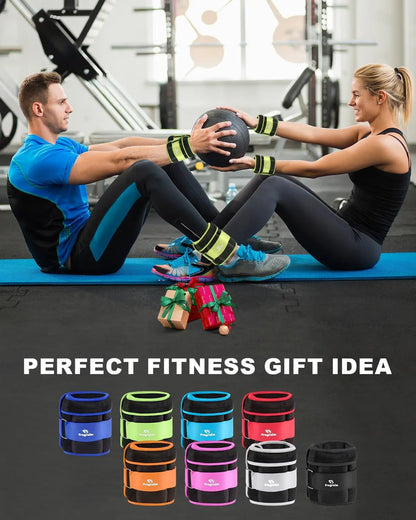 Versatile Adjustable Ankle Weights - Customizable Resistance for Enhanced Workouts (1-10 lbs)