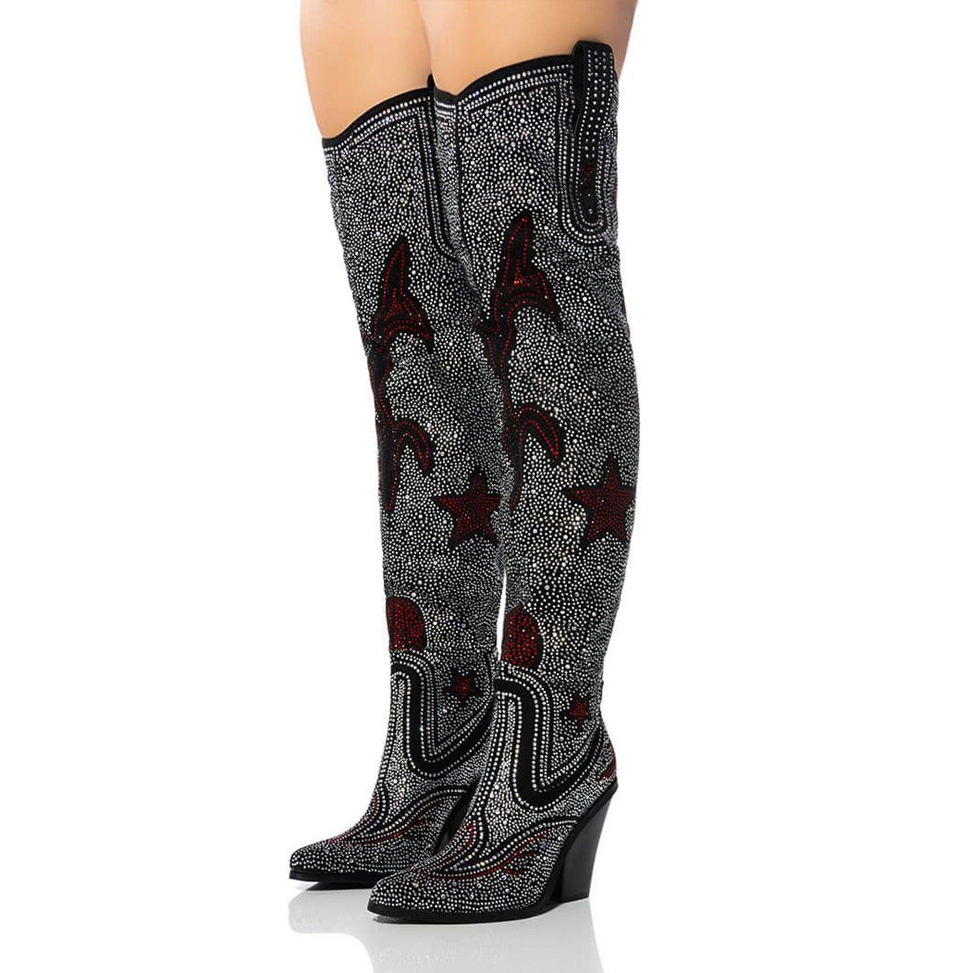 Crystal Luxe Rhinestone Boots Country in My Heart