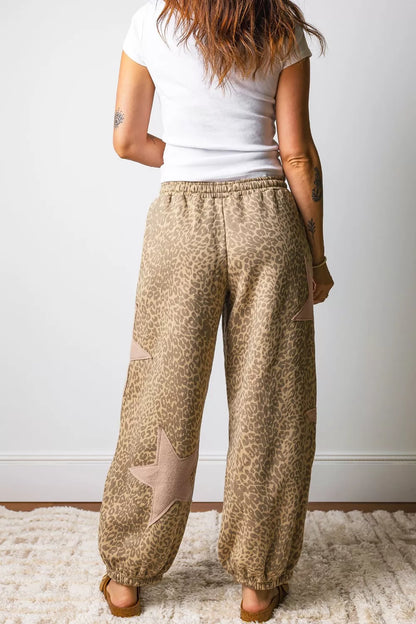 Leopard Star Patch Loose Pants New Era Fashion LLc