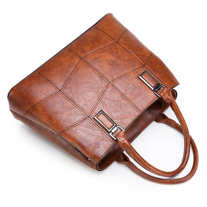 Luxury 3 Piece Leather Tote Set | Genuine Leather Cowgirl Shoulder Bag & Clutch Country in My Heart
