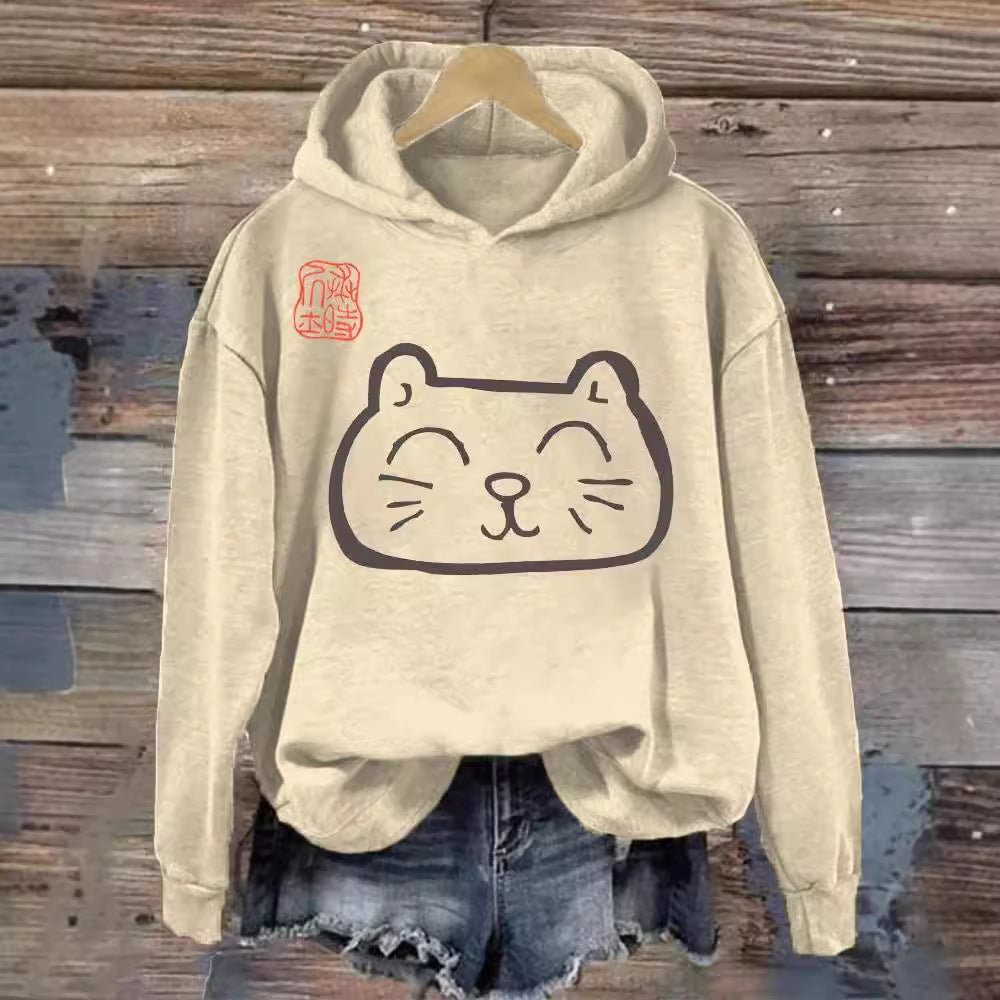 Women’s 3D Digital Print Hoodie – Casual Graphic Sweatshirt FitiqueFit