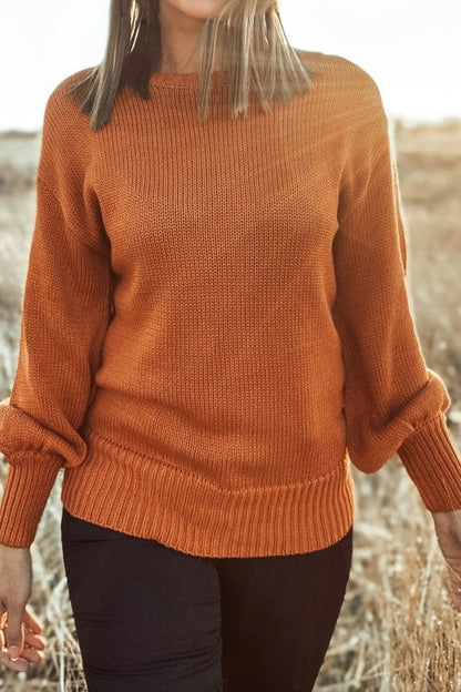 Solid Ribbed Drop Shoulder Sweater Shop Style & More | Fresh Looks, Everyday Deals & Free Shipping