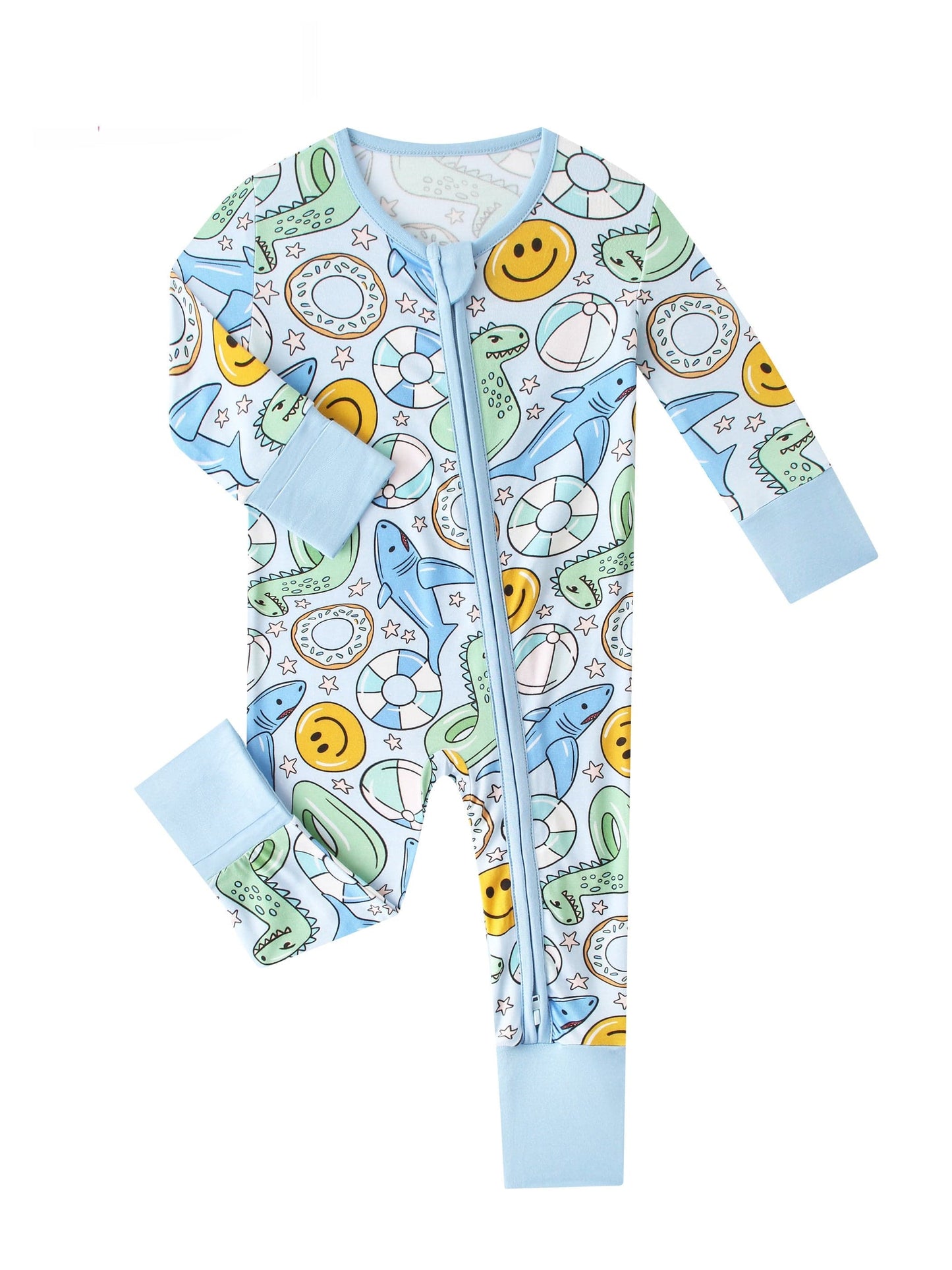 Posh TOT Pool Floats Bamboo Baby Convertible Zippy Romper  CINCO DE MAYO PROMO - FINAL SALE Charlies Project Kids