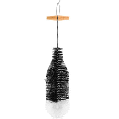 Soda Stream Bottle Brush with Beechwood Handle Glassware Jars Cleaner Kitchen Cleaning Tool Drink Bottle Cup Cleaning Brush