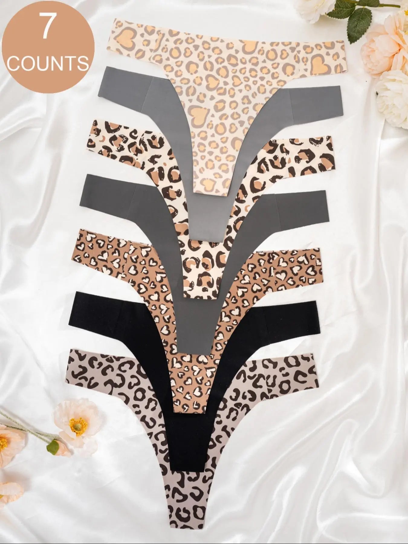 Women'S Plain Thong, Casual Seamless Panties, Lady Underwear for All Seasons, Summer Outfits 2024
