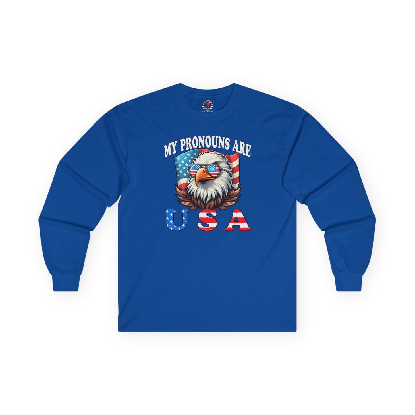 My Pronouns Are U.S.A Long Sleeve Tee The Devil's Pickle