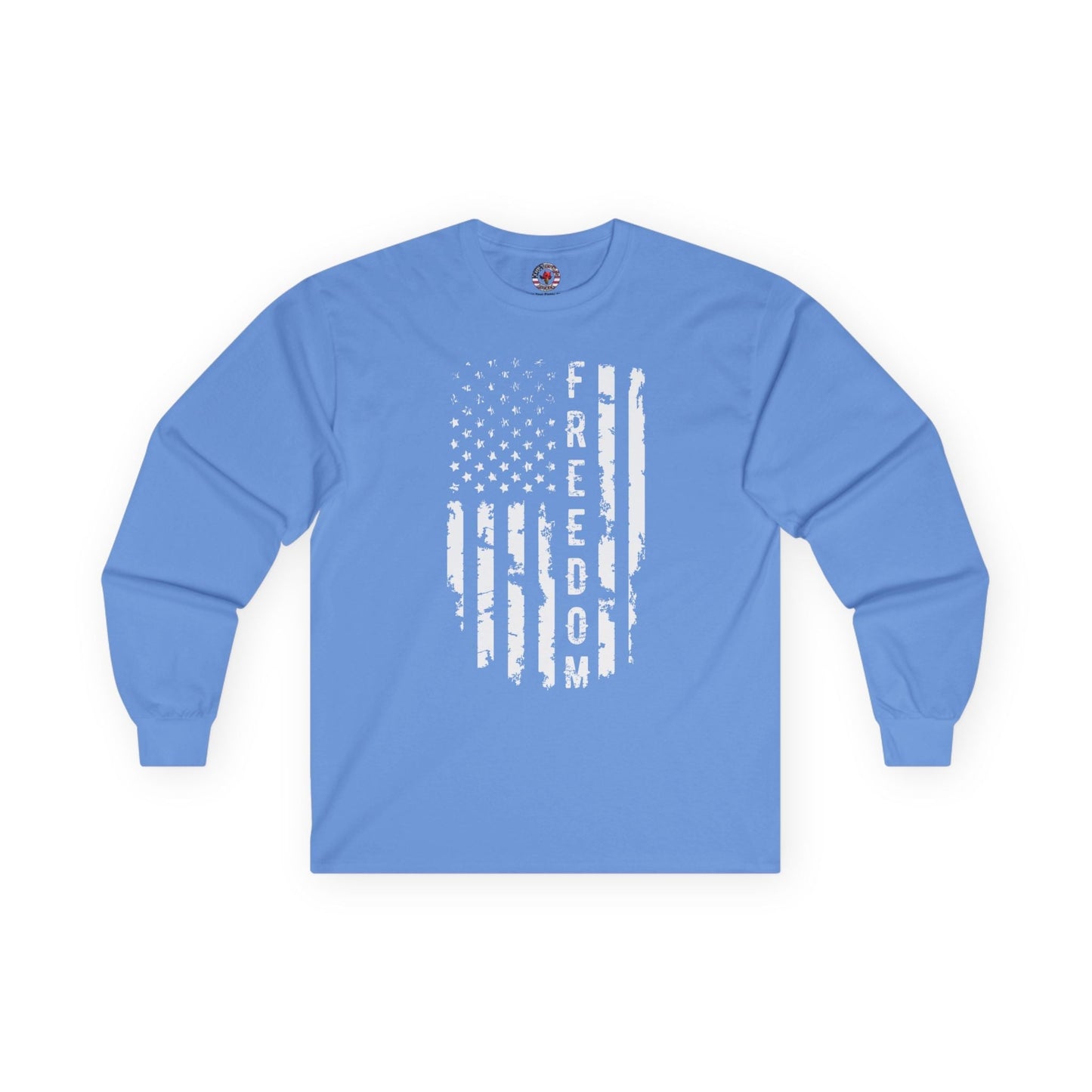 Freedom American Flag Long Sleeve Tee The Devil's Pickle