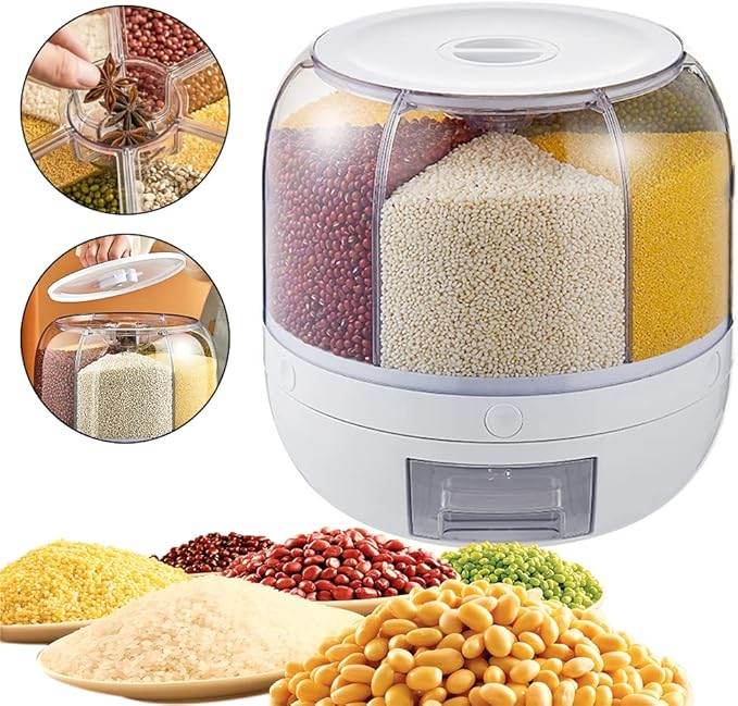 6-Grid Rotating Food Dispenser SmartPursue™