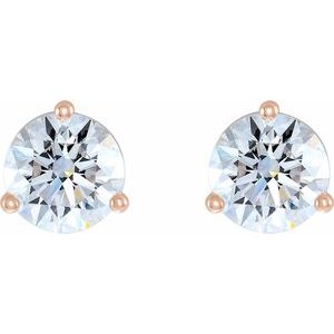 14K Rose 1/2 CTW Lab-Grown Diamond Stud Earrings Ethereal Legacy Boutiques