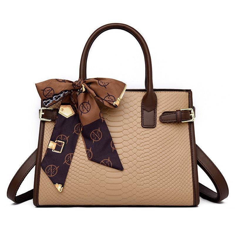 Serpent Luxe Snakeskin Handbag - Elegant Leather Commuter Bag for Stylish Women Country in My Heart