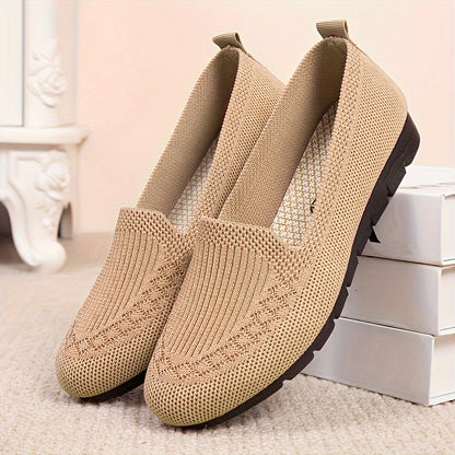 [Breathable Summer Loafers] Breathable & Lightweight Women's Casual Summer Mesh Flat Shoes | Slip-on Loafers with Fabric Upper and Rubber Sole NovaCart