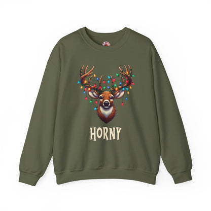Horny Reindeer Crewneck Sweatshirt