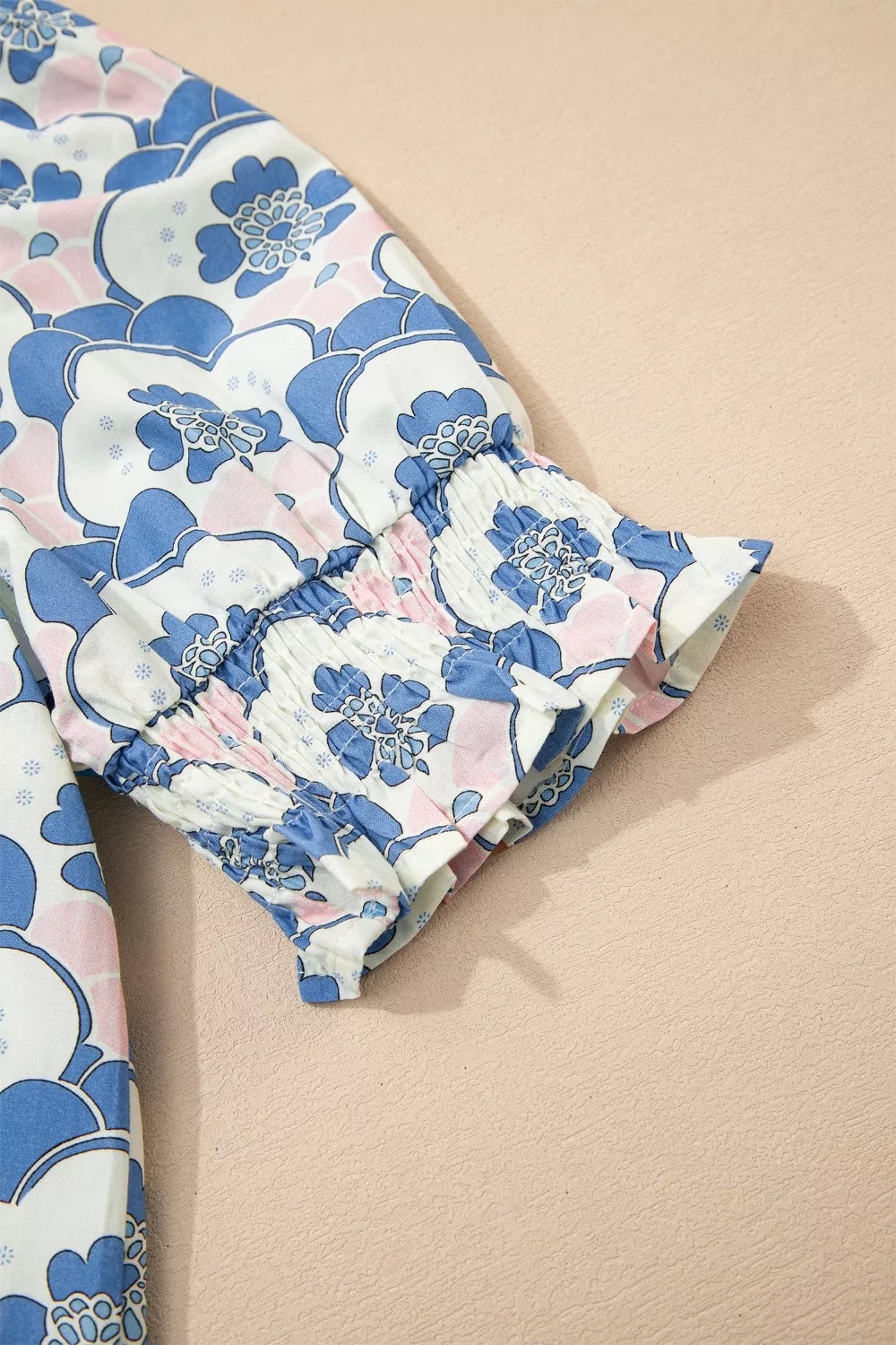 Floral Print Puff Sleeve Blouse New Era Fashion LLc