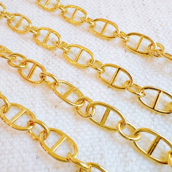 Golden Bit Linked Longer Chain Necklace Shop Style & More | Fresh Looks, Everyday Deals & Free Shipping