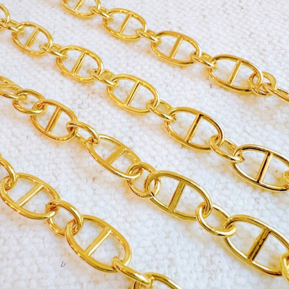 Golden Bit Linked Longer Chain Necklace Shop Style & More | Fresh Looks, Everyday Deals & Free Shipping