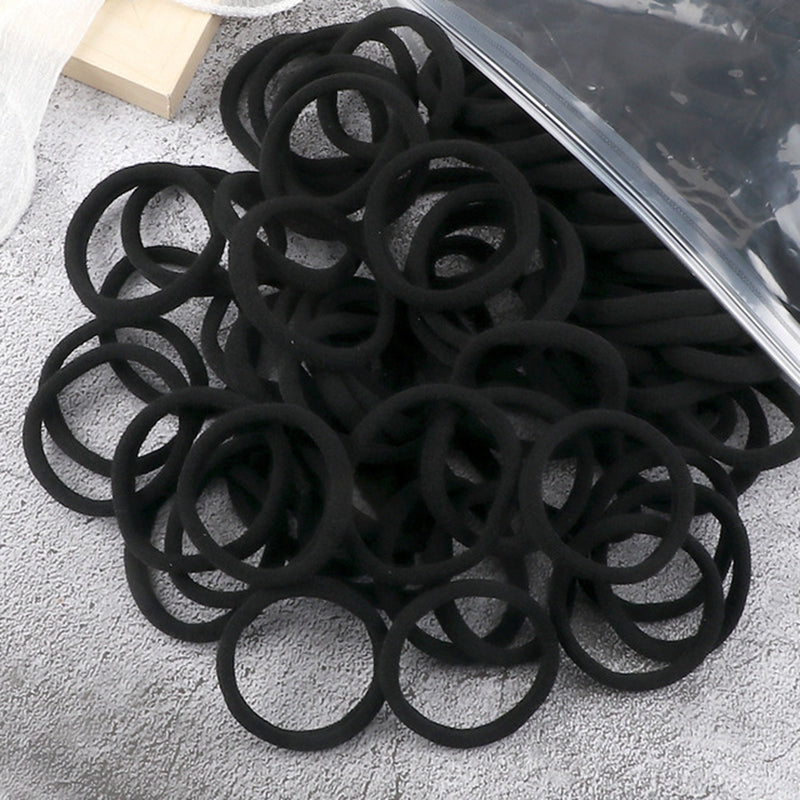 50pcs/Set Women   Basic Hair Bands 1.57inch Simple Solid Colors Elastic Headband Hair Ropes Ties Hair Accessories Ponytail Holder NovaCart
