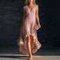 Cotton Long Sleeveless Casual Dress for Women FitiqueFit