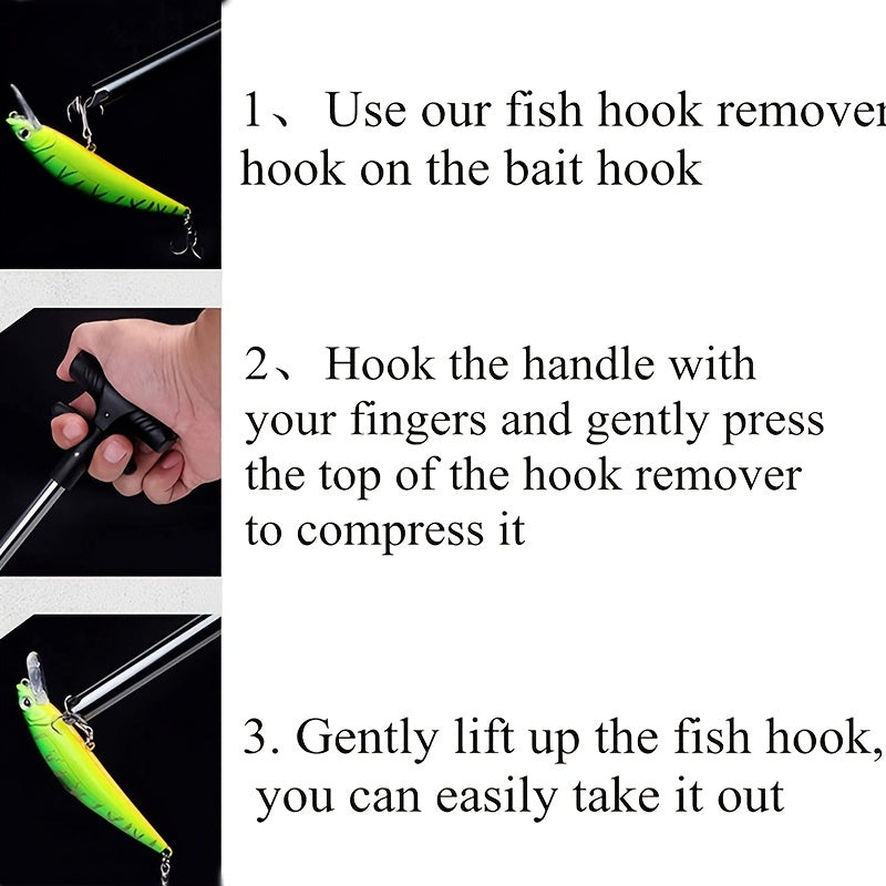 1pc T-Shaped Fish Hook Remover - Aluminum Alloy Fishing Tool with Ergonomic Handle & Blue Handle for Efficient Hook Separation, Ideal for Holiday Gifts (Father'S Day, Christmas, Thanksgiving), Fishing Accessory, Sleek Metalli NovaCart
