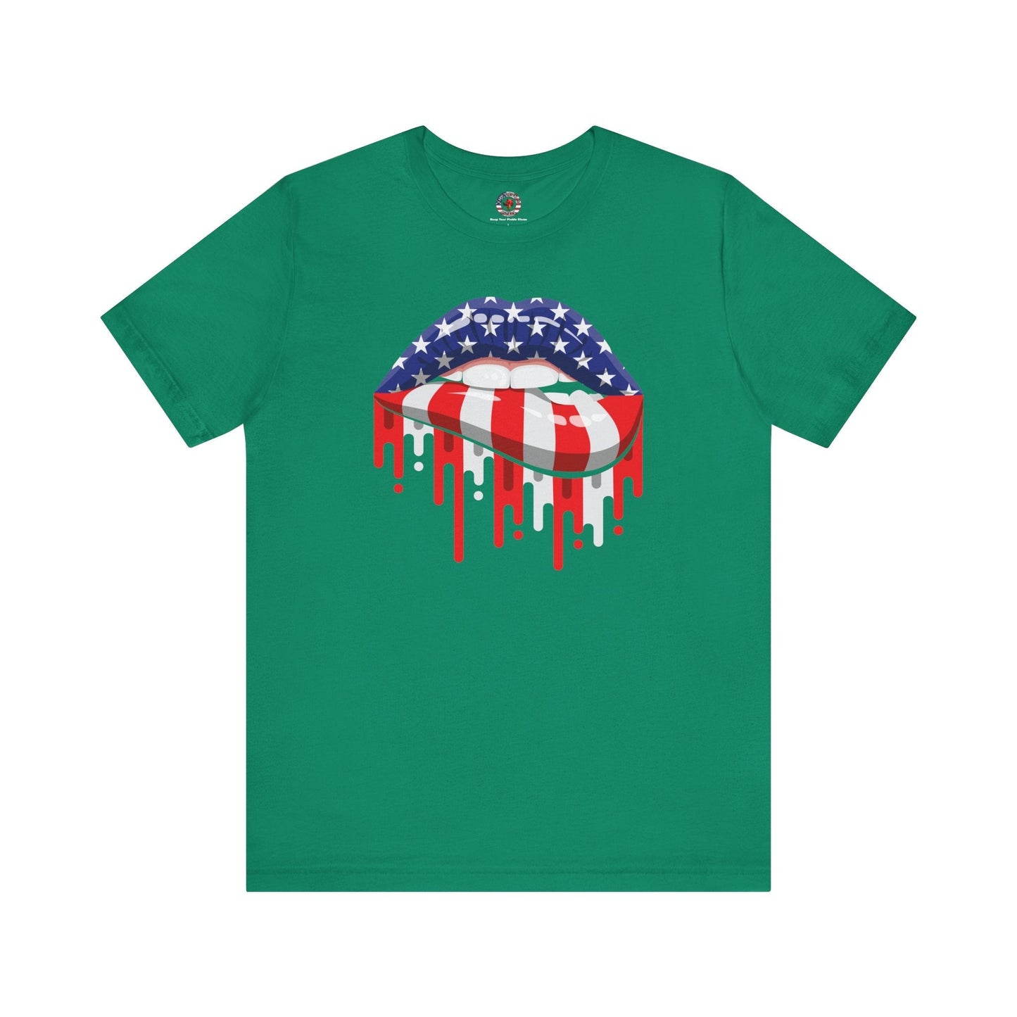 American Flag Lips T-Shirt The Devil's Pickle
