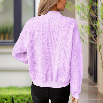 Ribbed Button-Up Knit Shacket FitiqueFit