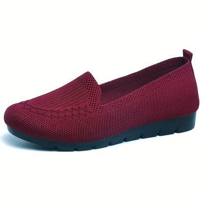 [Breathable Summer Loafers] Breathable & Lightweight Women's Casual Summer Mesh Flat Shoes | Slip-on Loafers with Fabric Upper and Rubber Sole NovaCart