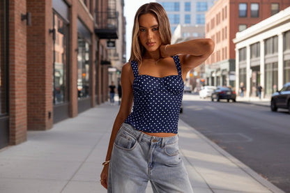 Women’s Polka Dot Underwire Camisole – Party & Date Night Top FitiqueFit