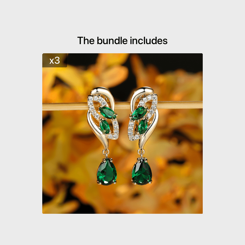 Romantic Flower Dangle Earrings Women Birthstone Party Earrings Jewelry Gifts NovaCart