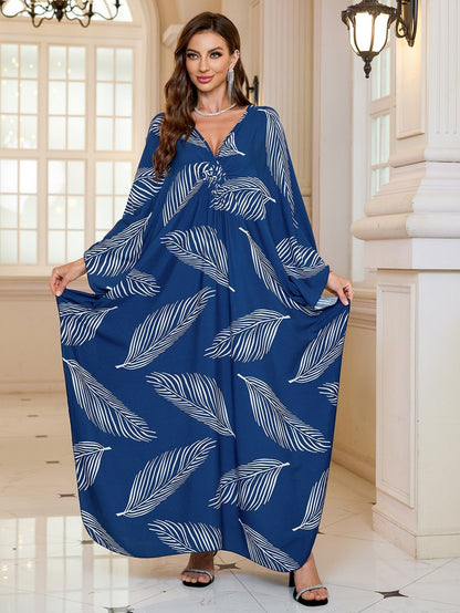 Fashion Personalized Cotton Printed Beach Dress Women Grayceful LLC