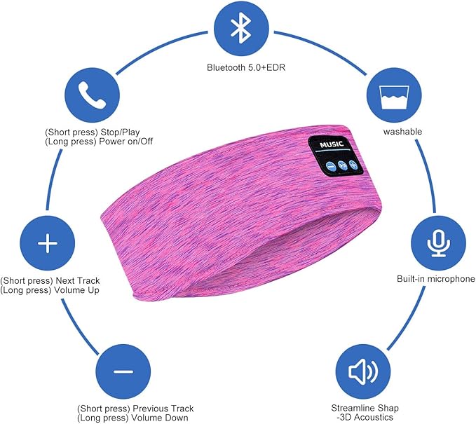 Wireless Sleep Headphones for Side Sleepers SmartPursue™