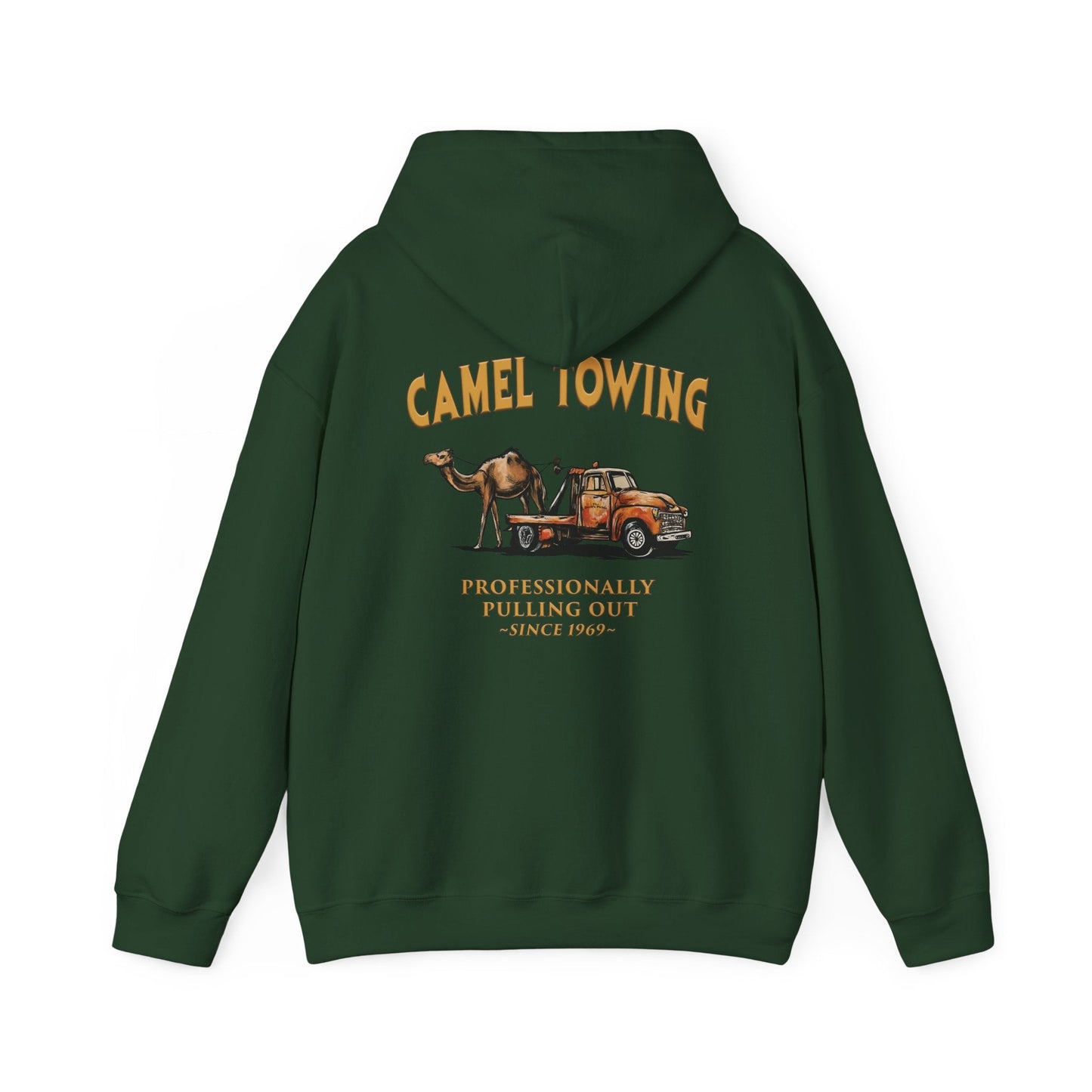 Camel Towing Back Hooded Sweatshirt The Devil's Pickle