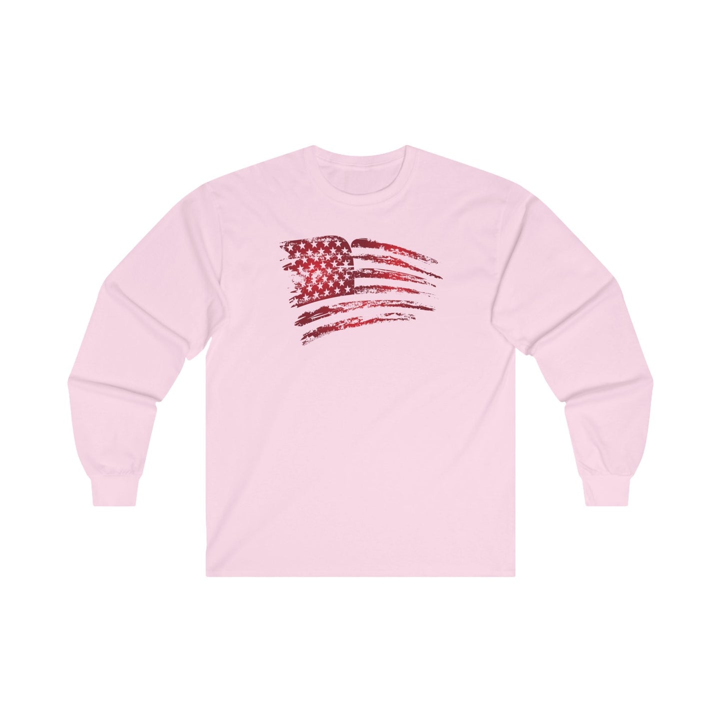 Red American Flag Long Sleeve Tee The Devil's Pickle