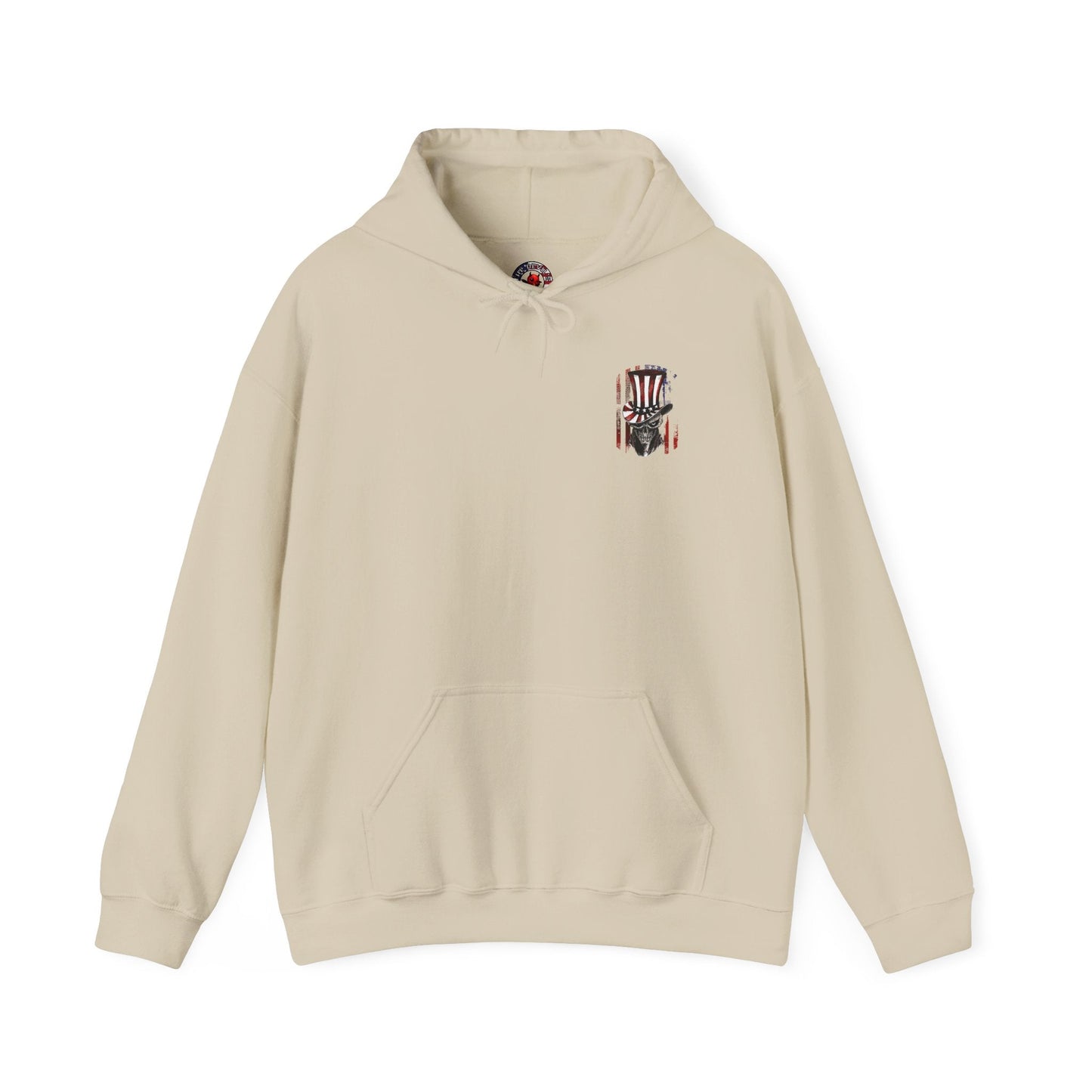 Patriotic Skull Hooded Sweatshirt The Devil's Pickle