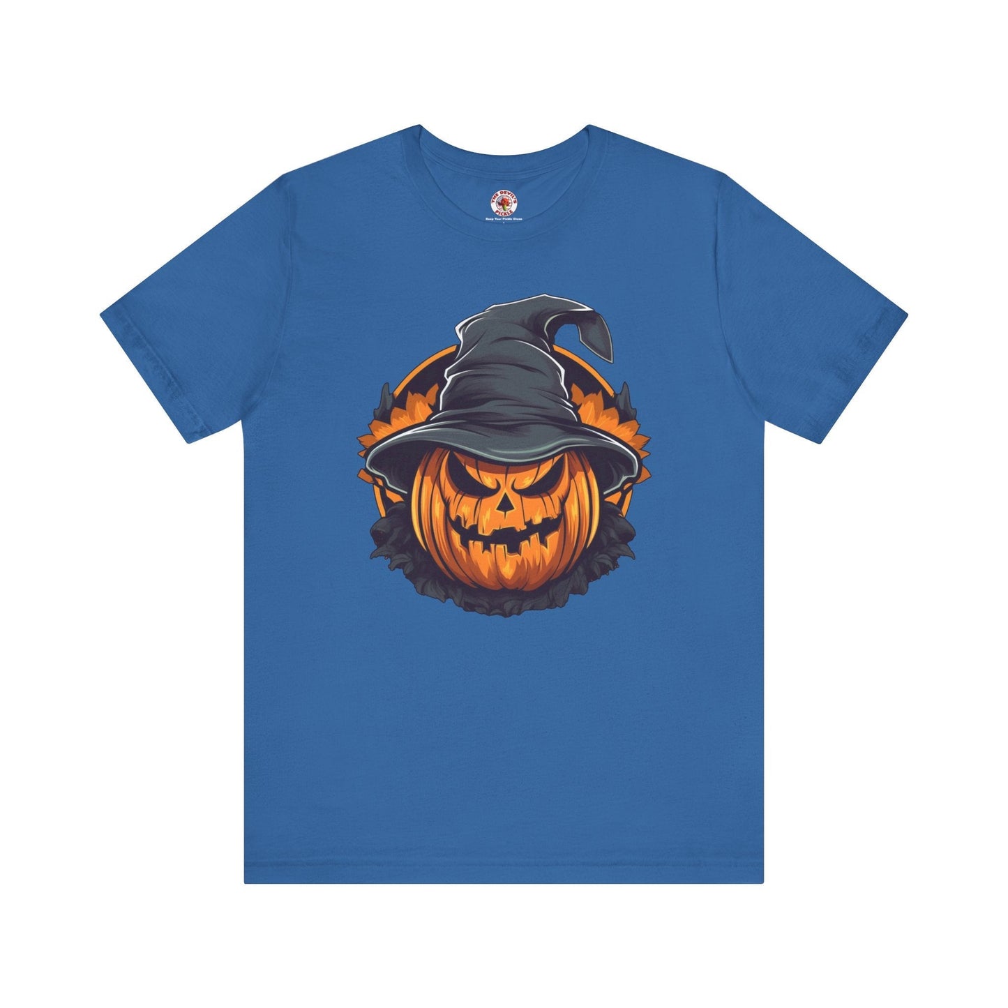 Scary Witch Pumpkin Halloween T-Shirt The Devil's Pickle