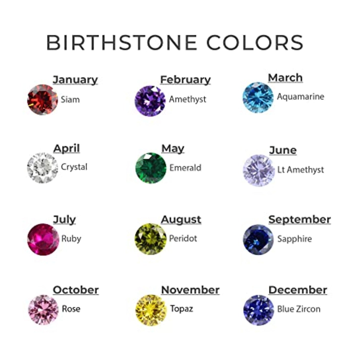 EmberTrue Birthstone Bands Ivory Embers