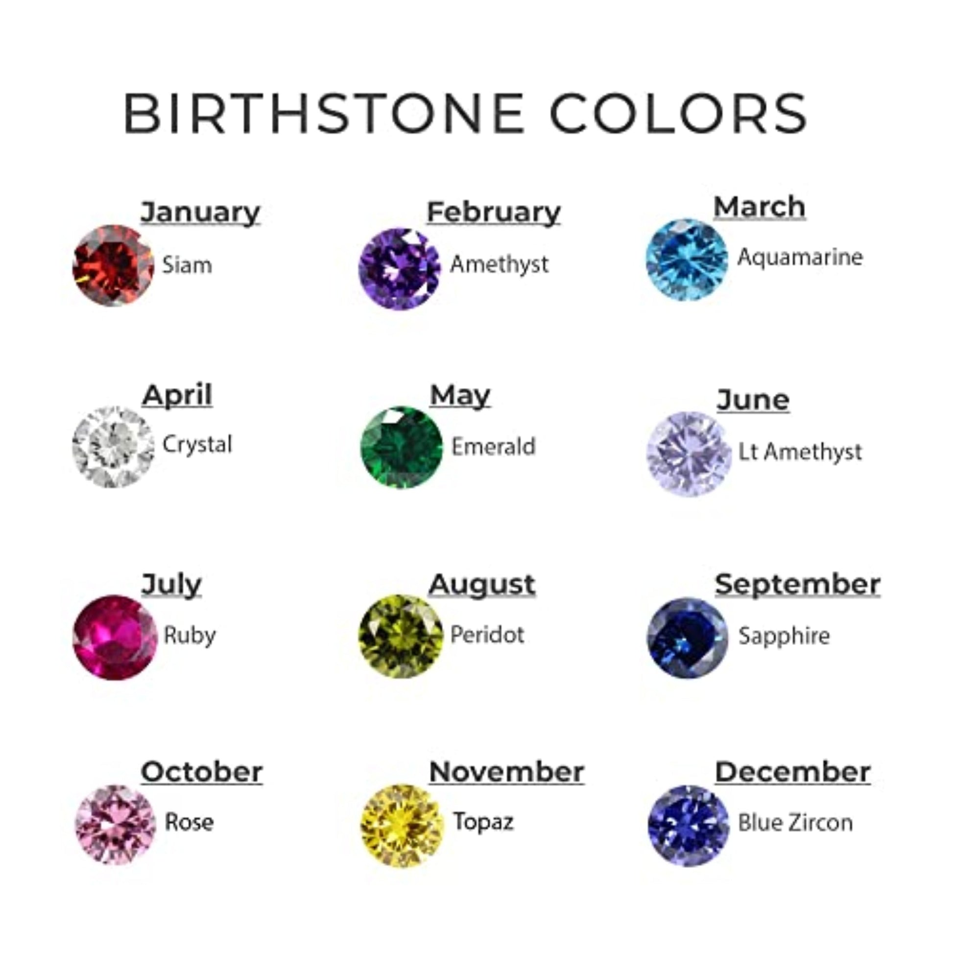 EmberTrue Birthstone Bands Ivory Embers