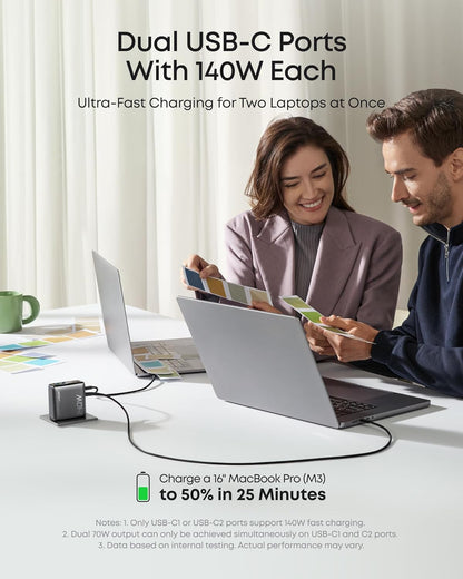 Anker Charger (140W, 4-Port, PD 3.1) with USB-C Cable Anker