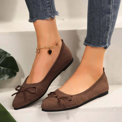 Knitted Pointed-toe Flats Shoes for Women - Ins Fashion SnagBag