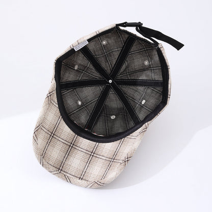 Women's Striped Checkered Embroidered Baseball Cap – 4 Colors FitiqueFit