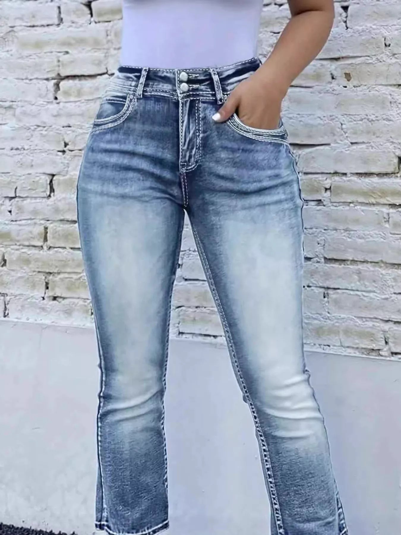 High Waist Bootcut Jeans New Era Fashion LLc