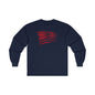 Red American Flag Long Sleeve Tee The Devil's Pickle