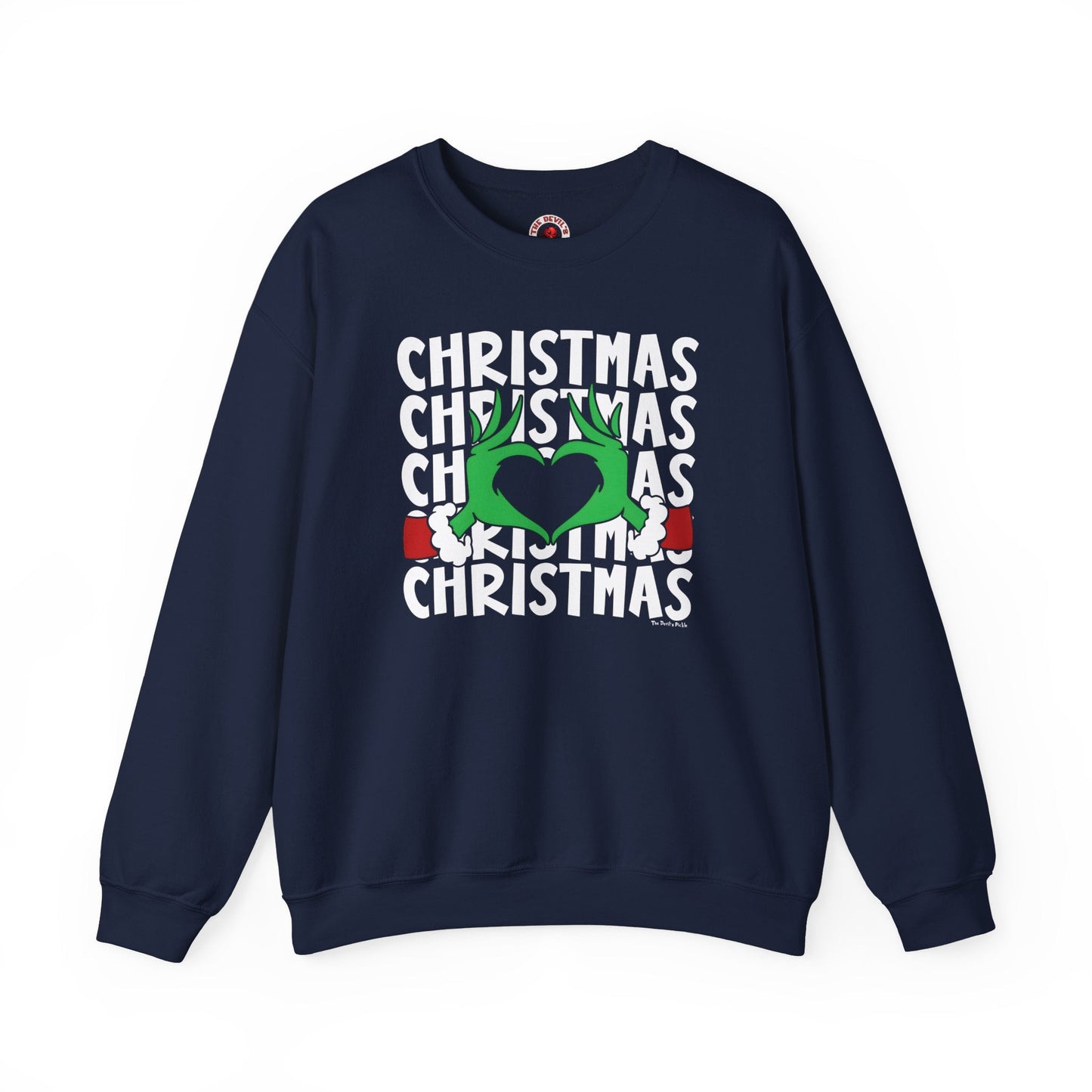 Christmas Heart Crewneck Sweatshirt The Devil's Pickle