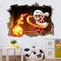 3D Wall Piercing Mary Full Staff Wall Stickers Living Room Bedroom Kindergarten Decoration Background Wall