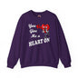 You Give Me A Heart On Crewneck Sweatshirt The Devil's Pickle