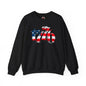 1776 American Flag Crewneck Sweatshirt The Devil's Pickle