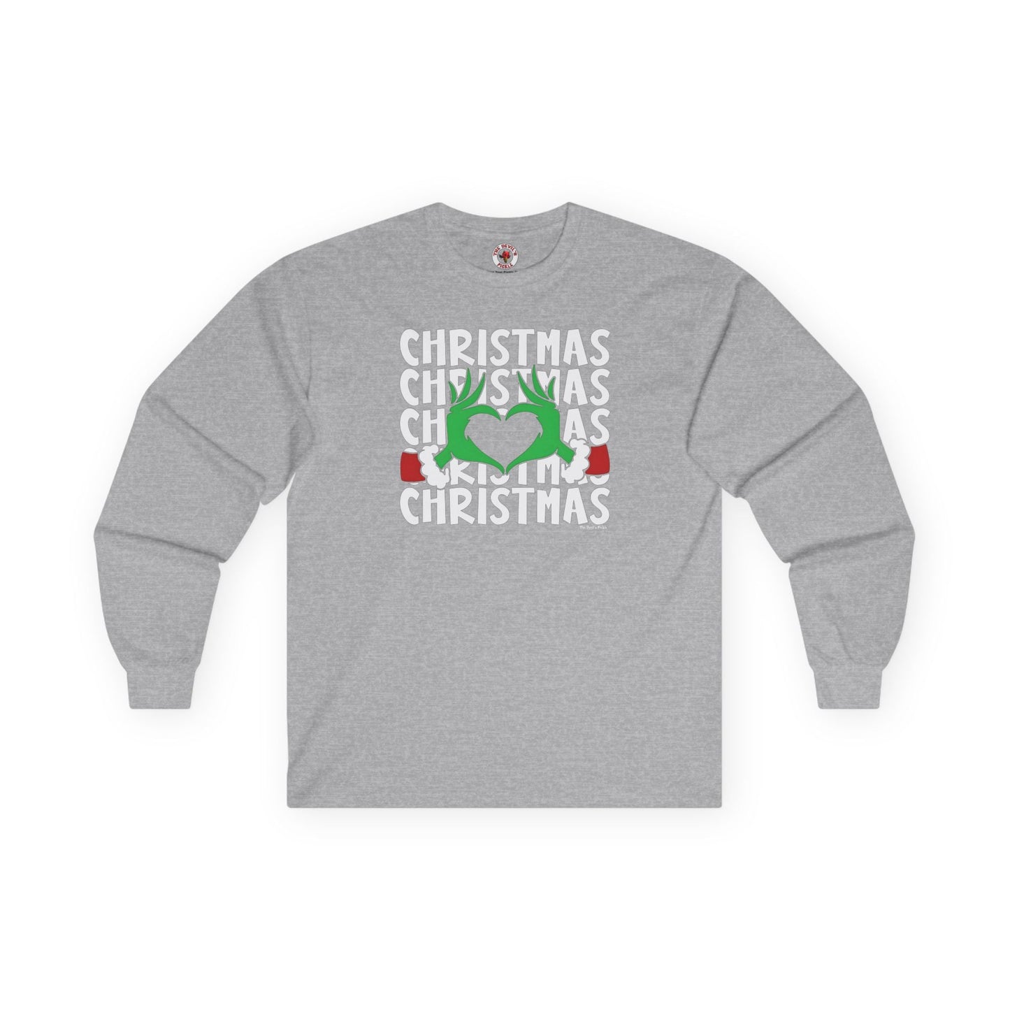 Christmas Heart Long Sleeve Tee The Devil's Pickle