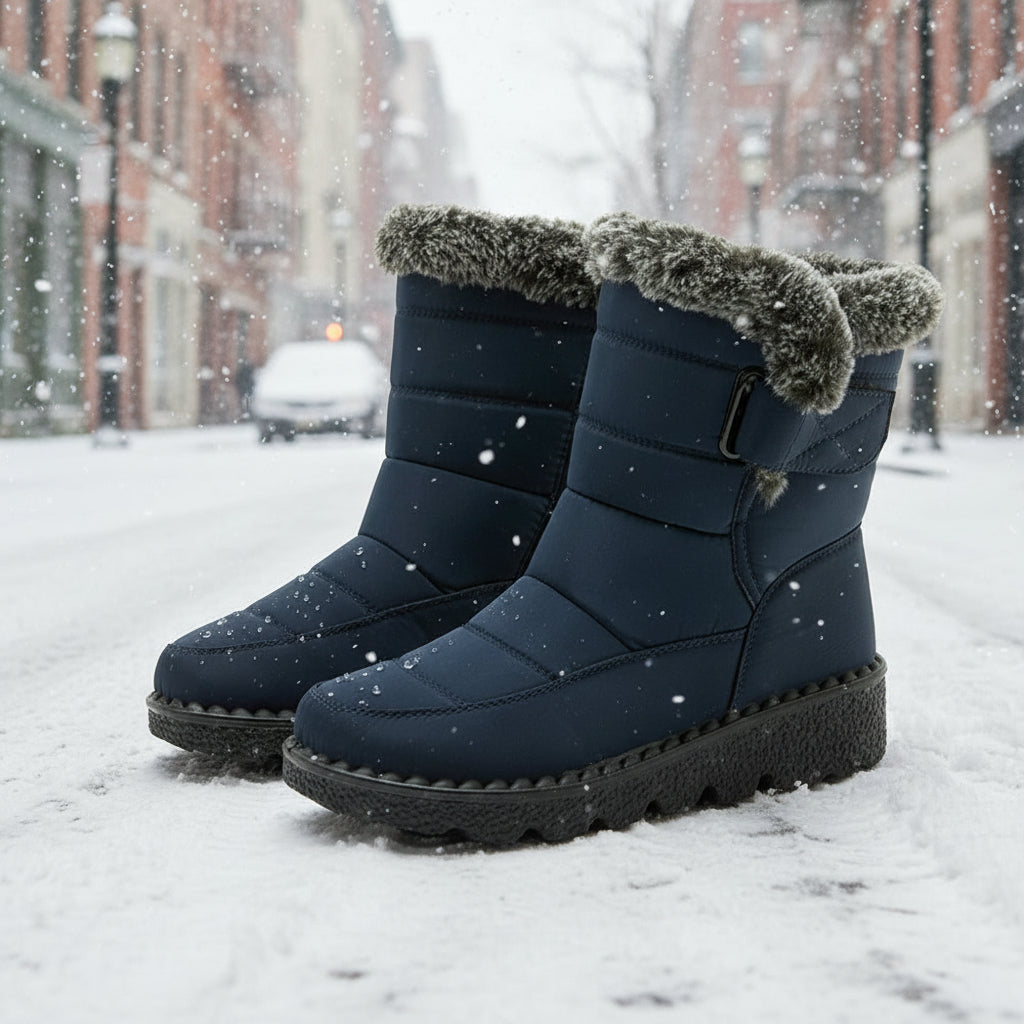 Women’s Waterproof Plush Snow Boots FitiqueFit