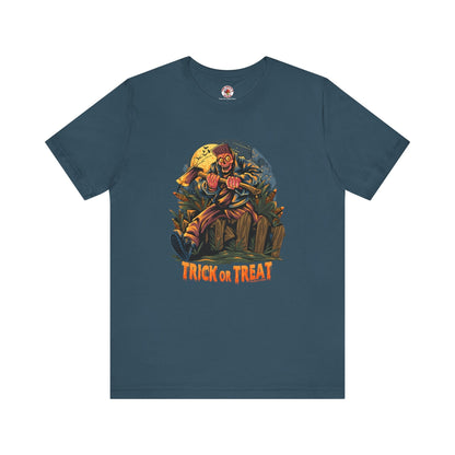 Axe Wielding Zombie Trick or Treat T-Shirt The Devil's Pickle