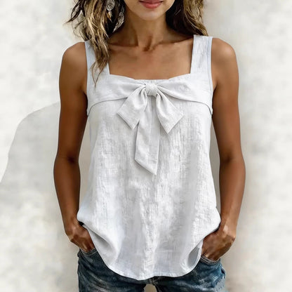 Women's Square-Neck Wide-Strap Sleeveless Tank Top FitiqueFit